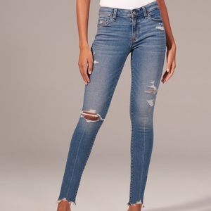 Abercrombie & Fitch Mid Rise Super Skinny Ankle
